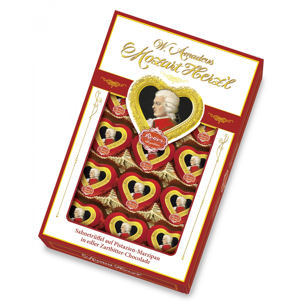 Reber Mozart 15 Chocolate Hearts 150g